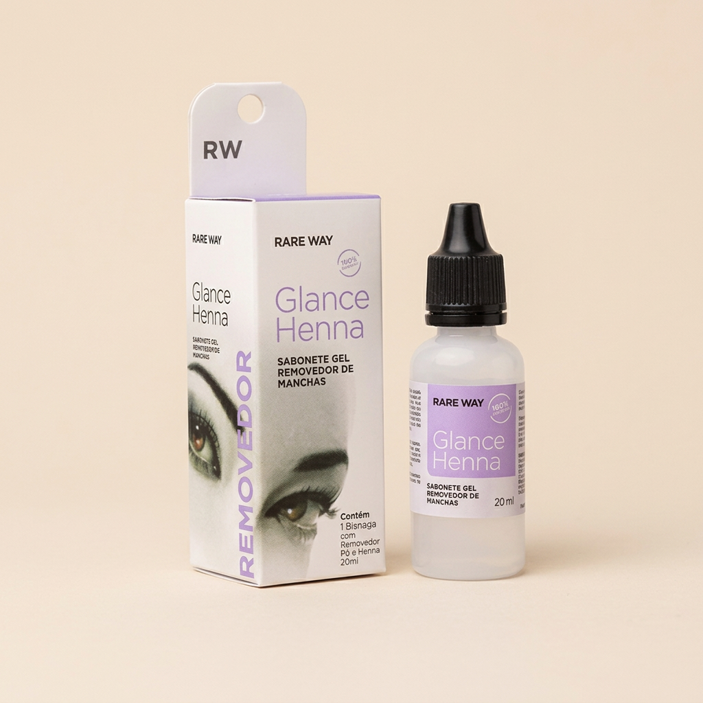 Remover Glance Henna con caja y botella
