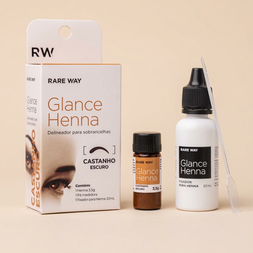 Kit real Glance Henna castaño oscuro con activador