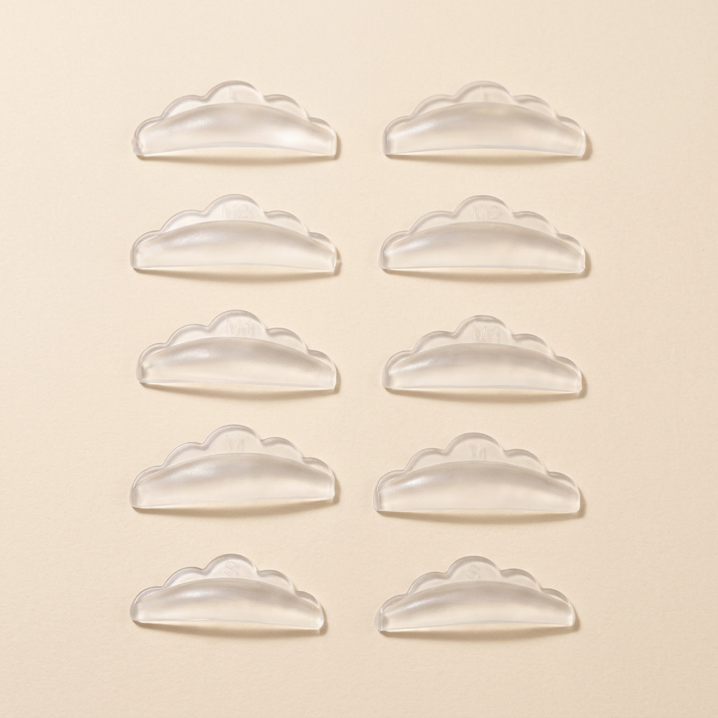 Moldes transparentes de silicona con forma de nube